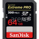 SANDISK 64GB Extreme PRO SDHC-SDXC UHS-II Card